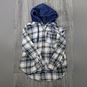 Love Tree Blue and Yellow Plaid Shirt